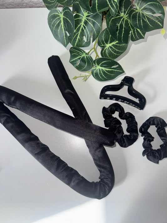 Heatless Curl Set- Black