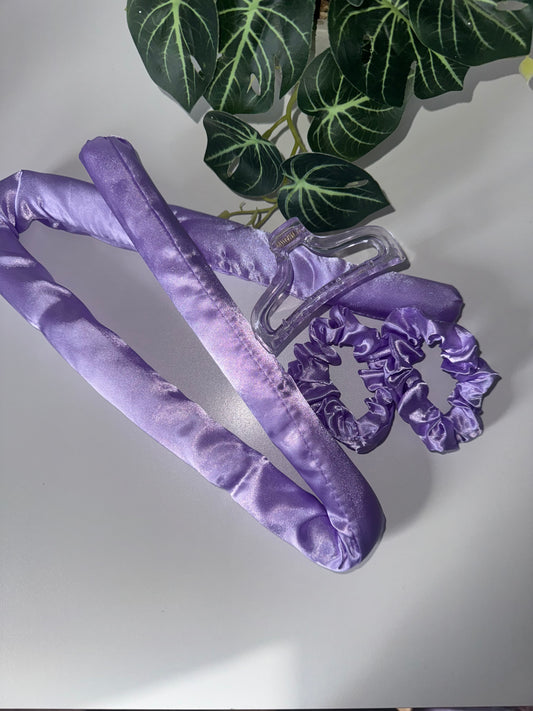 Heatless Curl Set- Purple